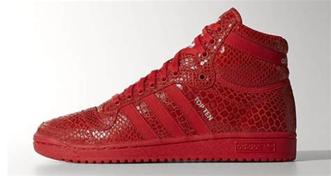 adidas top ten hi rot|Adidas top ten red snakeskin.